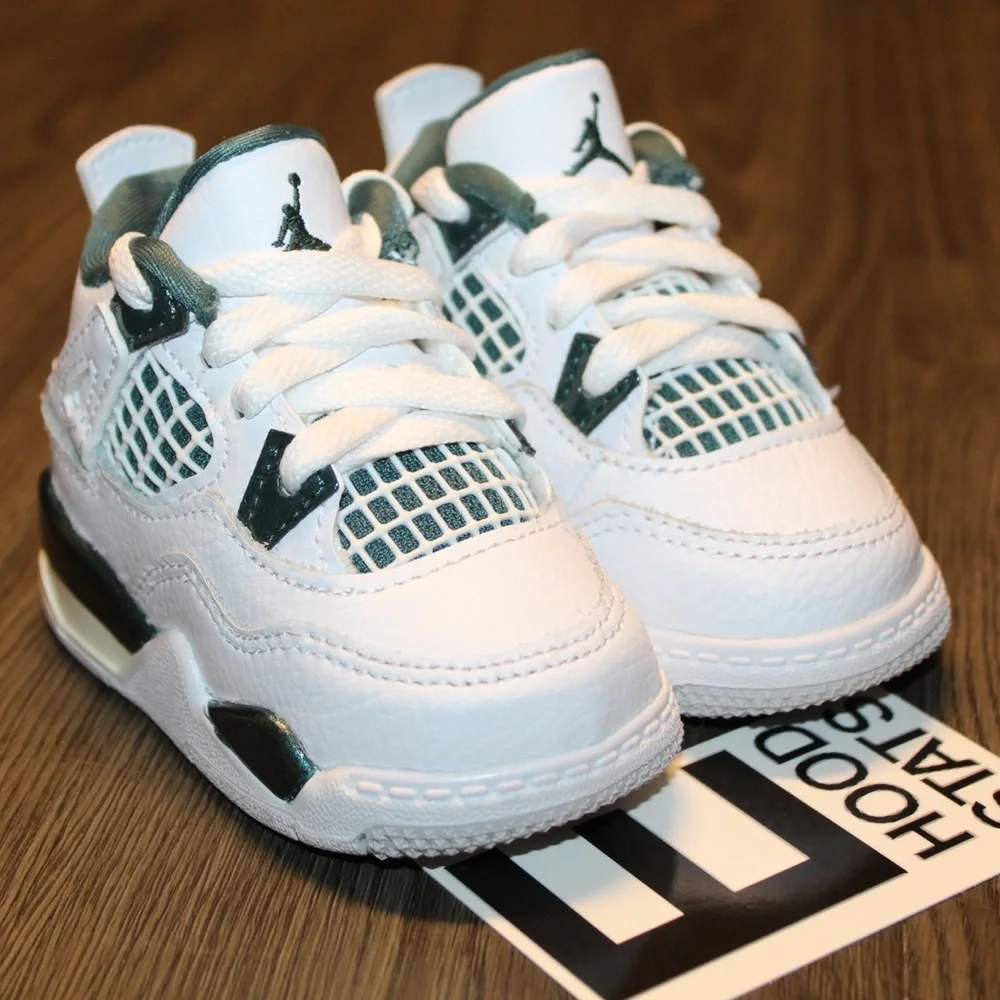 Air Jordan 4 Retro Oxidized Green Infant Size 3c Sneakers